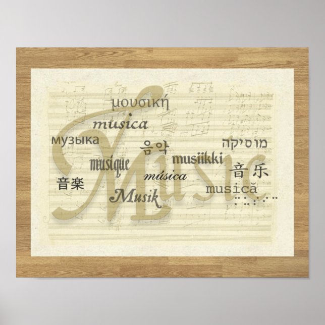 Musik är ett universellt språk poster (Framsidan)