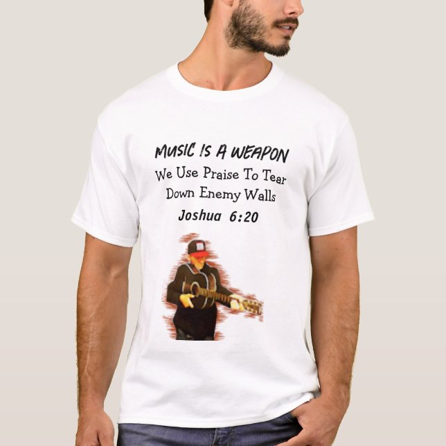 Musik är ett vapen t shirt (Framsida)