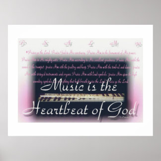 Musik är Guds hjärtslag poster