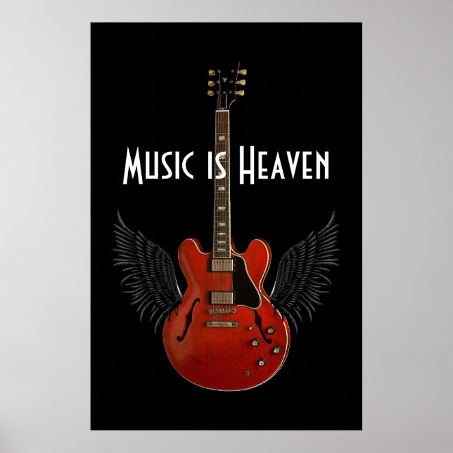 Musik är Heaven 36 x 24 Poster (Framsidan)