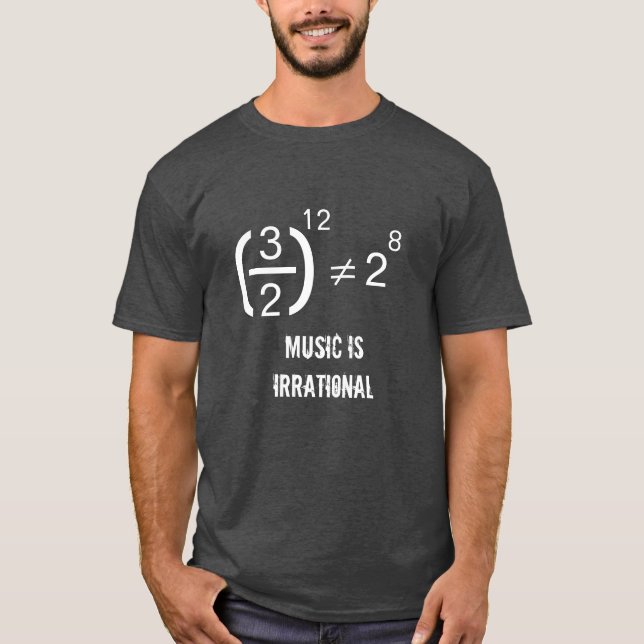 Musik är irrationellt T-Shirt (Framsida)