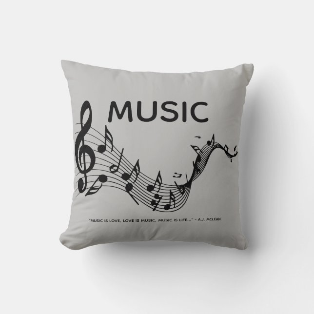 Musik är Kärlek Kudde (Framsida)