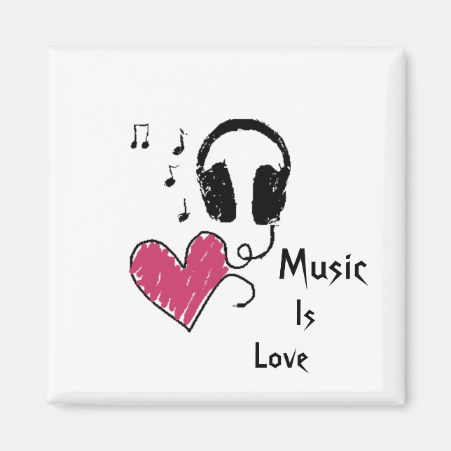 Musik är Kärlek Magnet (Framsidan)