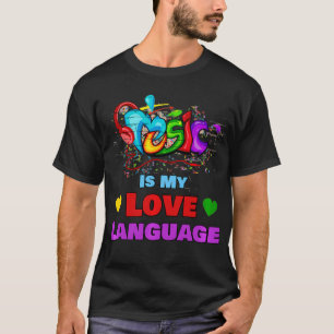 Musik är Kärlek Music Pullover 1 på mitt Kärlek-sp T Shirt