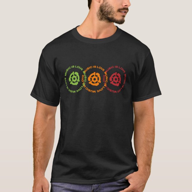 Musik är kärlek t-shirt (Framsida)