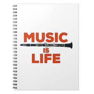 Musik är Life Anteckningsbok