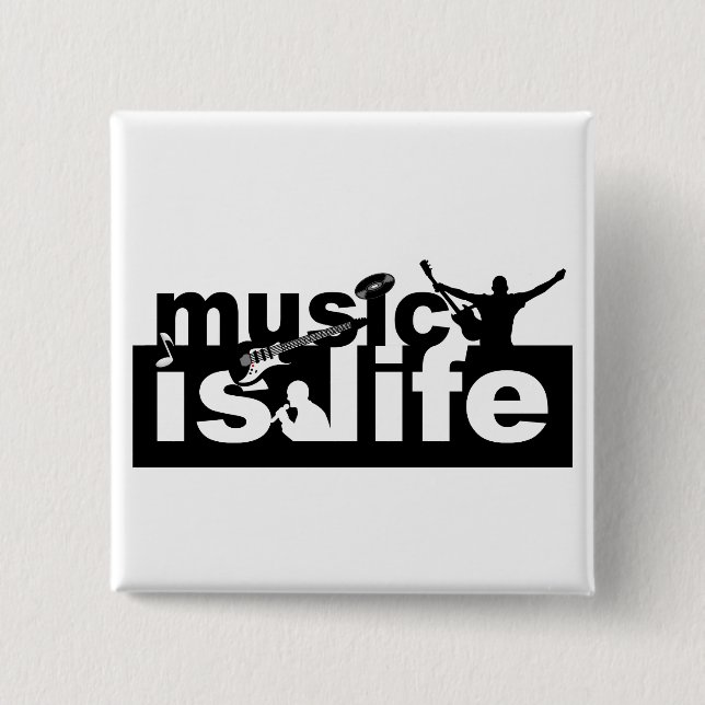 Musik är Life-knapp - anpassa! Knapp (Framsida)