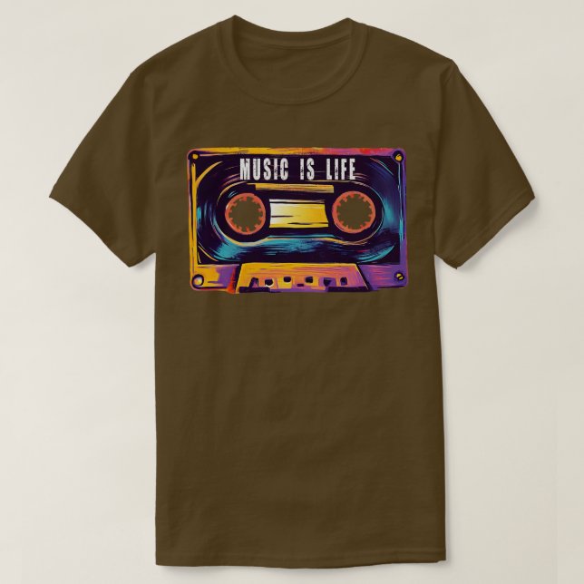 Musik är Life T Shirt (Design framsida)