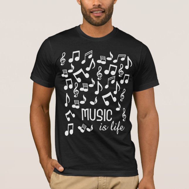 Musik är Life t-shirt 5 (Framsida)