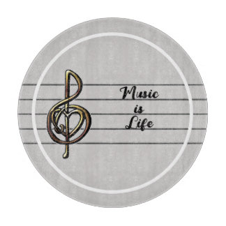 Musik är Life Treble Clef med hjärta