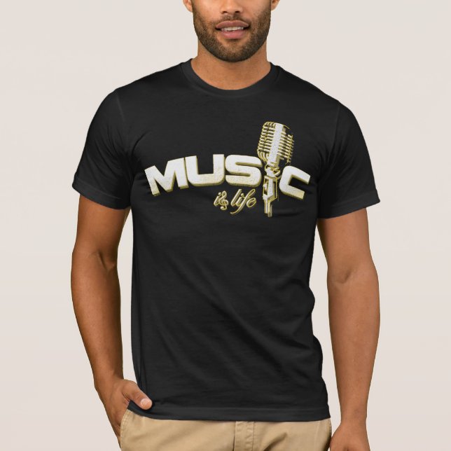 Musik är liv t-shirt (Framsida)