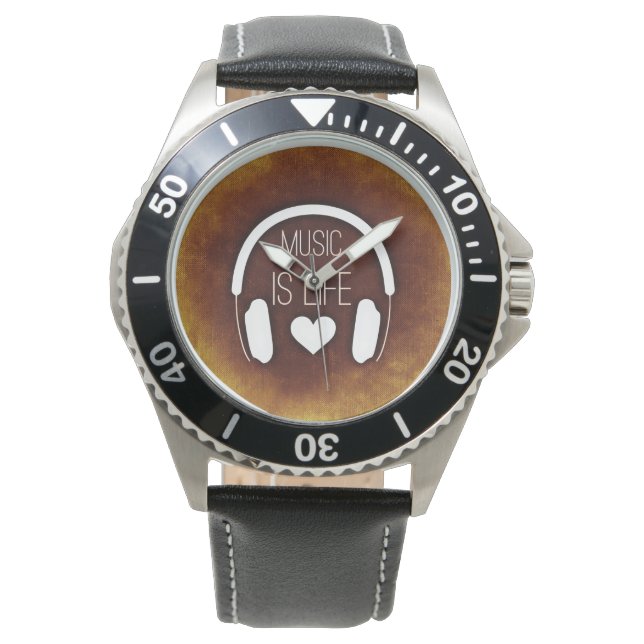 Musik är livet armbandsur (Framsida)