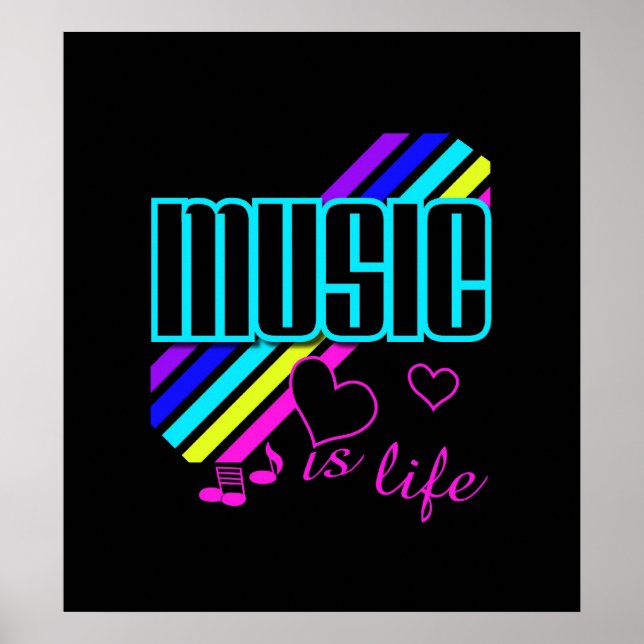 Musik är livet poster (Framsidan)