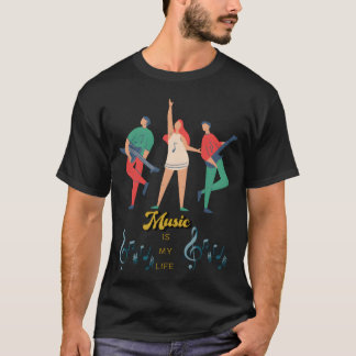 Musik Är Livet retro T Shirt