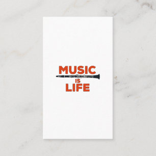 Musik är livet visitkort