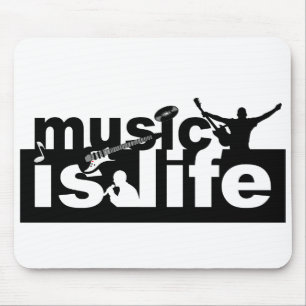 Musik är livets muspekare - anpassa! musmatta