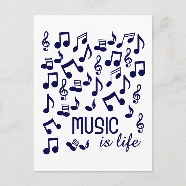 Musik är livets vykort (Framsida)