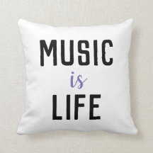 Musik är livpåståendet kudder