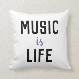 Musik är livpåståendet kudder kudde