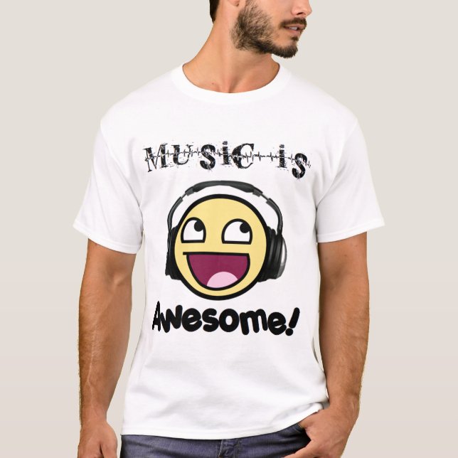 Musik är ljus enorm manar), tee shirt (Framsida)