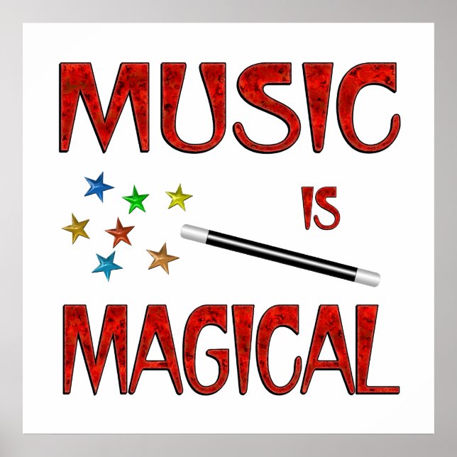 Musik är magiskt poster (Framsidan)