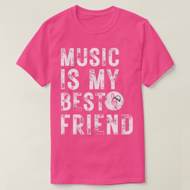 Musik är min bästa vän t shirt (Design framsida)