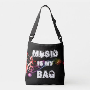 Musik är min bok axelväska