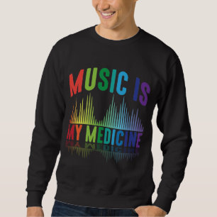 Musik är min DJ Music Producer Musiker Lång Ärmad Tröja