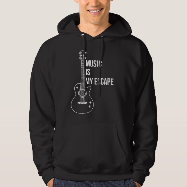 Musik Är Min Flykt Hoodie (Framsida)