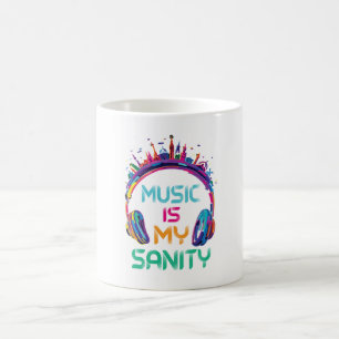 Musik Är Min Förnuft Kaffe Mugg