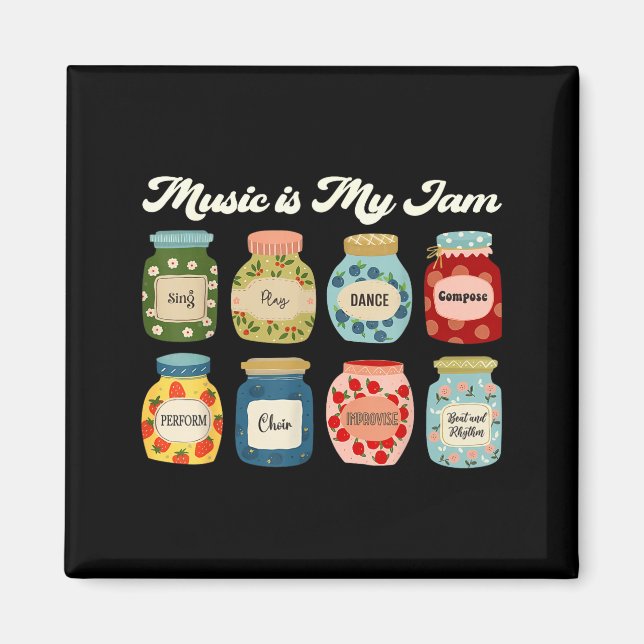 Musik Är Min Grej Lärar Kör Band Elev Musiker Magnet (Framsidan)