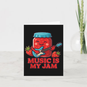 Musik Är Min Grej Söt Retro Musiklärare Konst Kort
