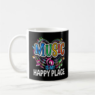Musik är min inspirerande musik i Lycklig Ställe Kaffemugg