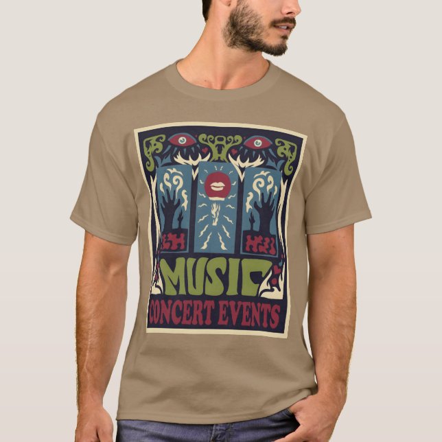 Musik är min kärlek rolig t shirt (Framsida)