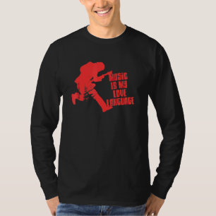 Musik är min Kärlek-språkspelare T Shirt