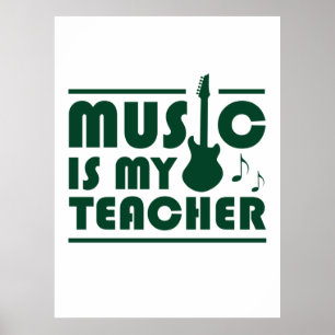 Musik är min lärare poster