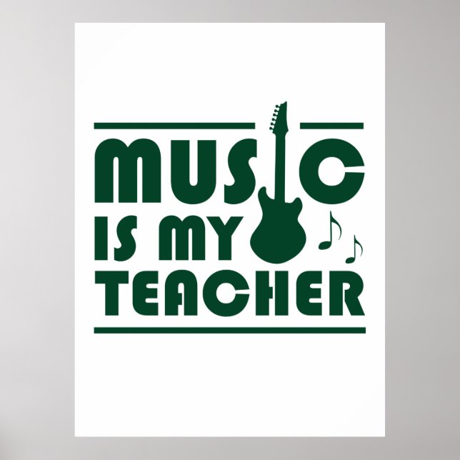 Musik är min lärare poster (Framsidan)