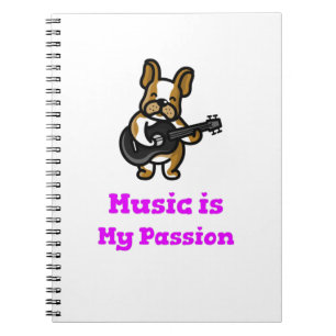 Musik är min passion anteckningsbok