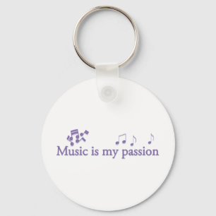Musik är min passion nyckelring