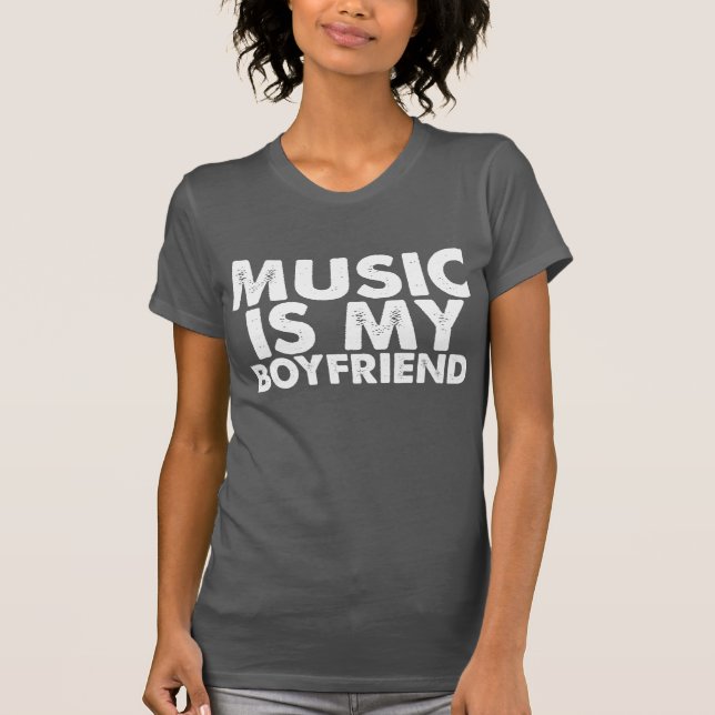 Musik är min pojkvän tröja (Framsida)
