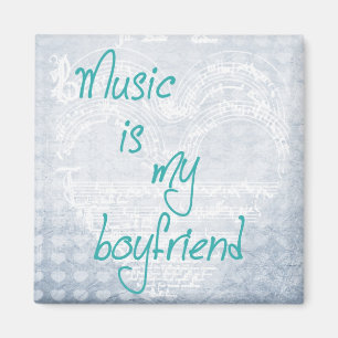 Musik är min pojkvänmagnet magnet