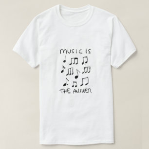 Musik är min Poster av Therapy Teckning Print T Shirt