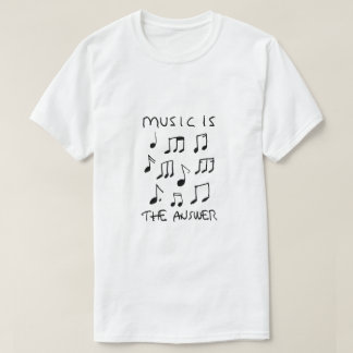 Musik är min Poster av Therapy Teckning Print T Shirt