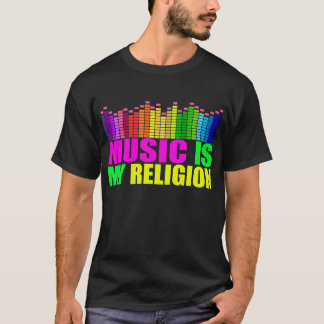 Musik är min Religiion skjorta Tee Shirt