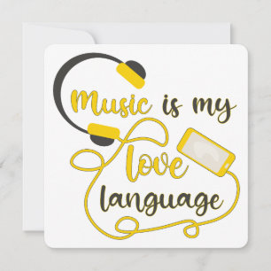Musik är min romantiska fras i kärlek spara datumet