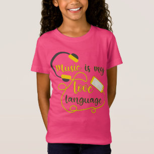 Musik är min romantiska fras i kärlek t shirt