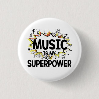 Musik är min Superpowerrunda knäppas Knapp