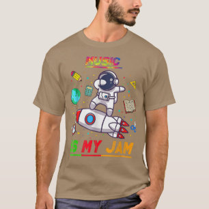 Musik är min Sylt-astronaut Back to school Explore T Shirt