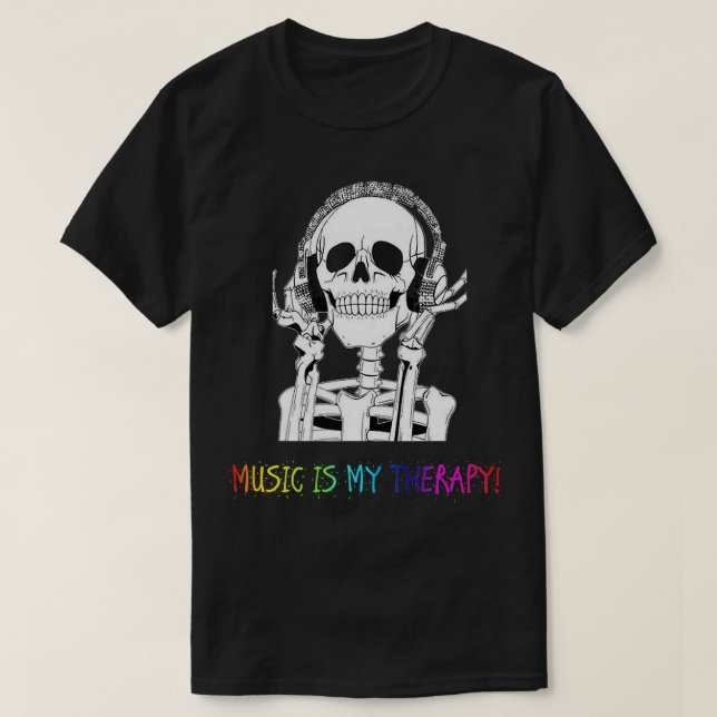 MUSIK ÄR MIN TERAPI T SHIRT (Design framsida)