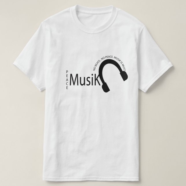 Musik är min terapi  t shirt (Design framsida)